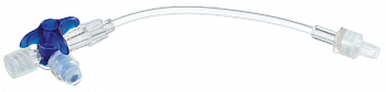 Кран 3-ходовой Дискофикс С с Сэйффлоу 360° синий линия 50 см купить в Мытищах