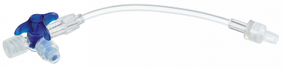 Кран 3-ходовой Дискофикс С с Сэйффлоу 360° синий линия 50 см купить оптом в Мытищах