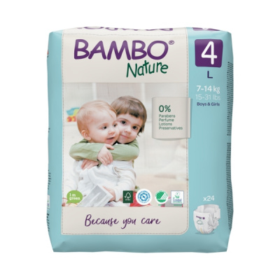 Эко-подгузники Bambo Nature 3 (4-8 кг), 52 шт купить оптом в Мытищах