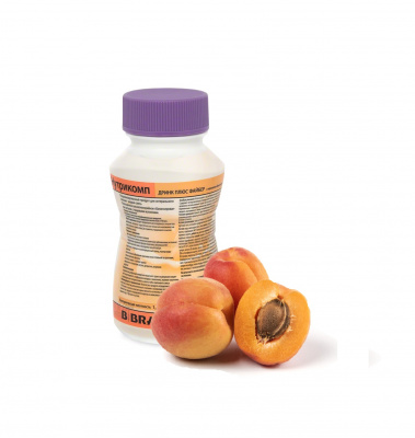 Нутрикомп Дринк Плюс Файбер с персиково-абрикосовым вкусом 200 мл. в пластиковой бутылке купить оптом в Мытищах